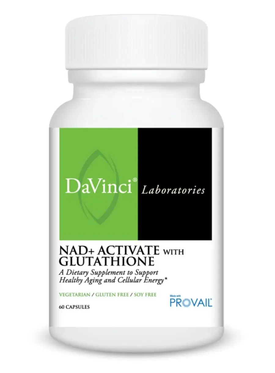 DaVinci Labs NAD+ Activate with Glutathione -- healthy aging, cellular energy.