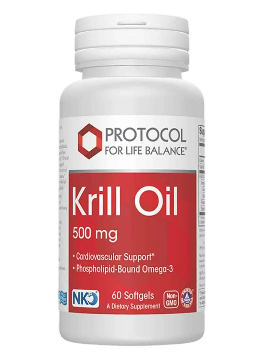 Protocol For Life Neptune Krill Oil 500mg -- omega-3 supplement, joint support.