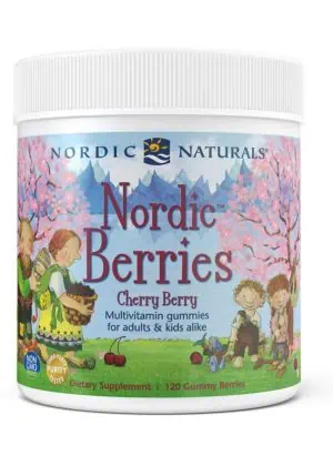 Nordic Naturals Pro Nordic Berries Cherry Berry -- chewable multivitamin, children's health.