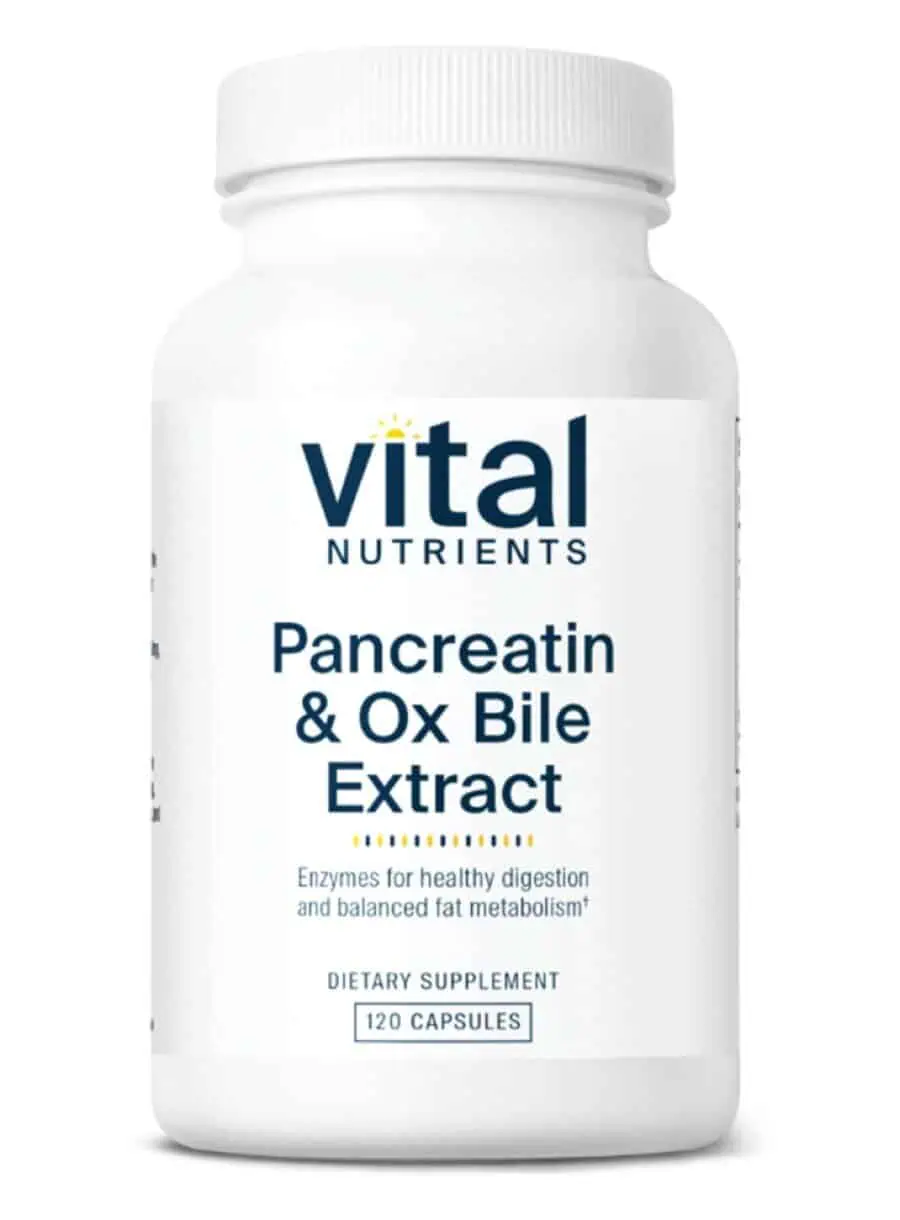 Vital Nutrients Pancreatin & Ox Bile Extract -- digestive enzymes, healthy digestion.