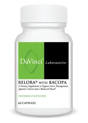 DaVinci Labs Relora with Bacopa -- stress management, mood support.