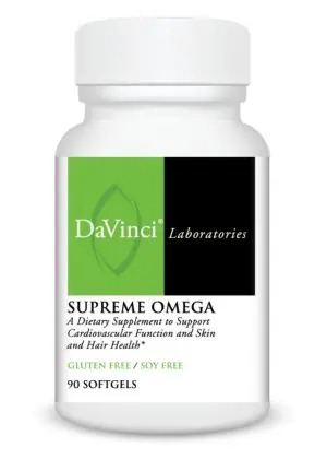 DaVinci Labs Supreme Omega -- omega fatty acids, cardiovascular health.