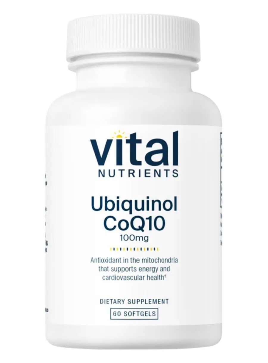 Vital Nutrients Ubiquinol CoQ10 100mg -- ubiquinol, CoQ10