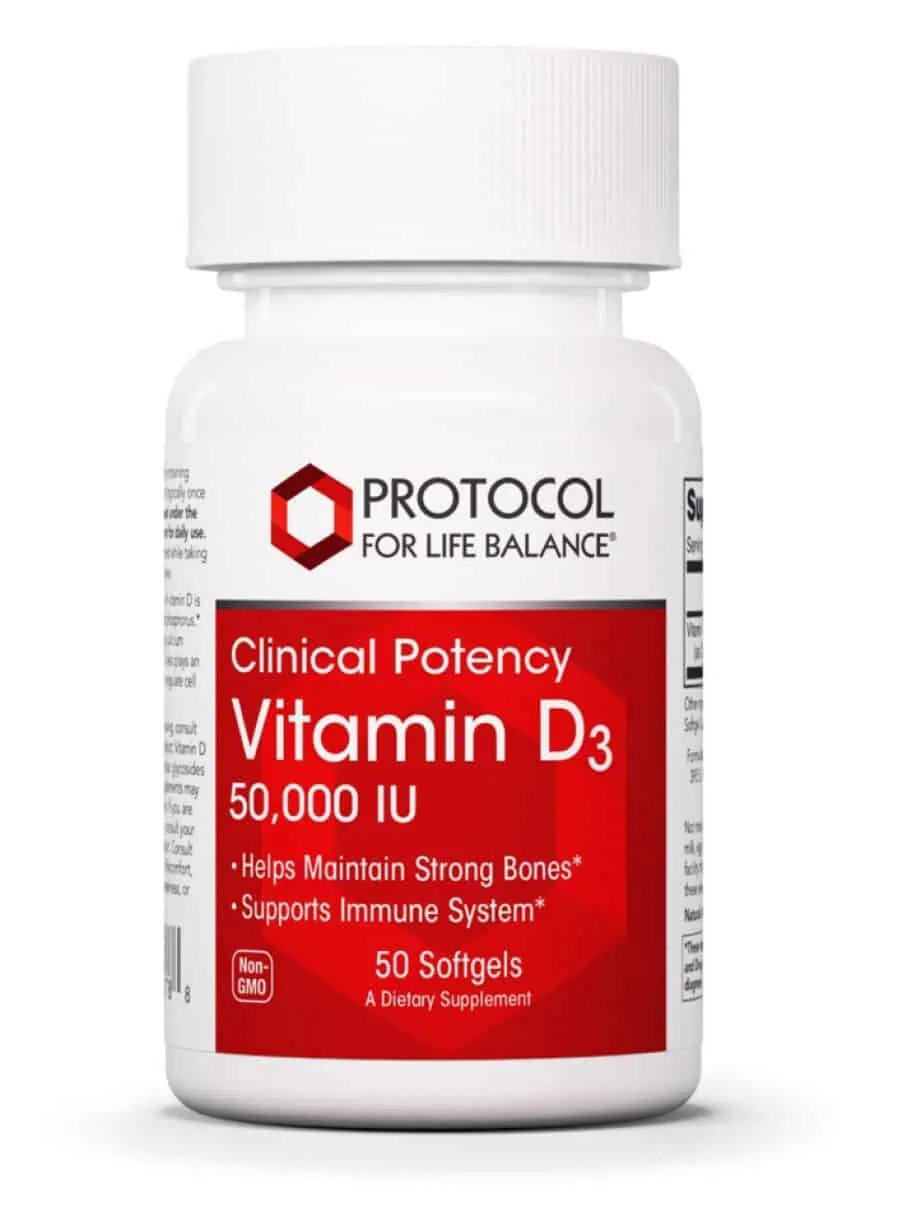 Protocol For Life Vitamin D3 50,000 IU -- vitamin D, bone health.