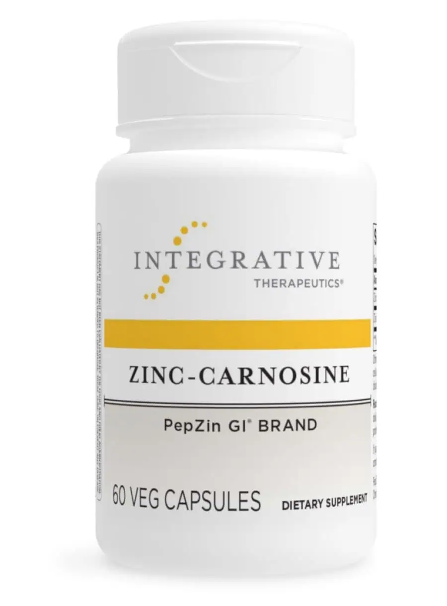 Integrative Therapeutics, Inc. Zinc-Carnosine -- zinc supplement, digestive health.